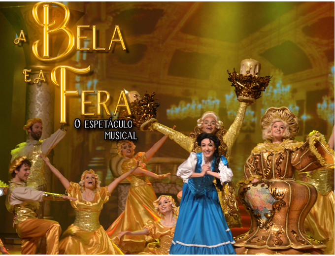 A Bela e A Fera espetáculo musical infantil fabula cinema teatro